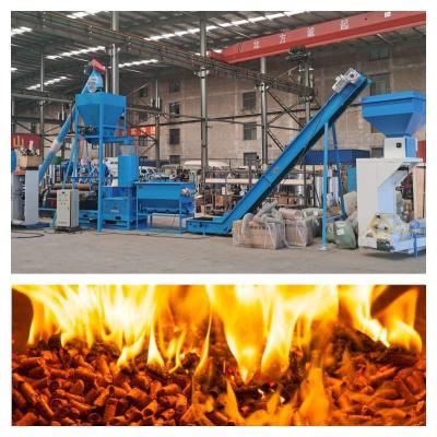 Chine haute densité en bois de machine de granule de déchets de Chip Pellet Machine 1-2tph en bois de 6-12mm à vendre