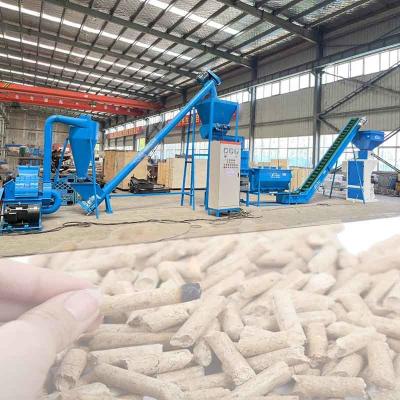 China Stove Burner Biomass Pellet Production Line 6mm Wood Pellet Manufacturing Plant for sale