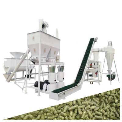 China Cow Hen Feed Making Machine Grain Alfalfa 4mm Poultry Feed Manufacturing Machine for sale