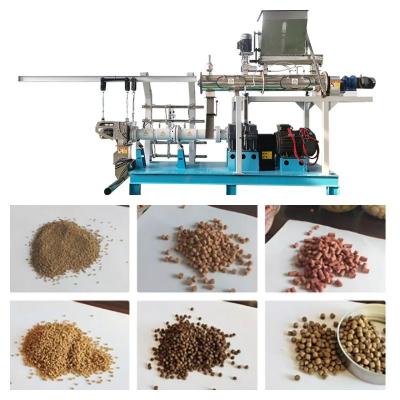 China Wet Type Twin Screw Feed Extruder Floating Fish Feed Machine Fish Feed Line for sale