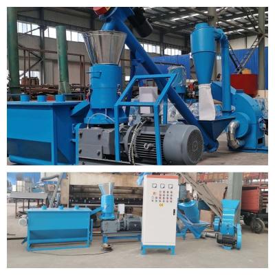 China 80-1200kg/H Flat Die Wood Pellet Machine 2.5-6mm Wood Pellet Mill Machine Wood Burning for sale