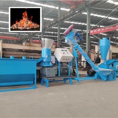 China Small Wood Pellet Processing Plant 400-600kg/H Wood Pellet Production Plant CE for sale