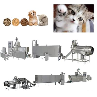 China 22kw Fish Feed Processing Line 1000kg Dog Cat Pet Food Processing Machinery en venta