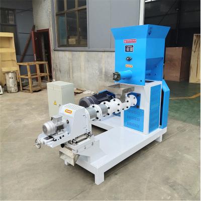 China 50kg/H carbon steel Small Aquatic Products Screw Pet Feed Extruder Puffed food production making pet food for sale