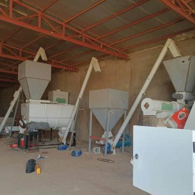 China 1-5 Ton Per Hour Capacity Cattale Pig Chicken Animal Feed Pellet Production Line For Big Feed Pellet Produce Plant for sale