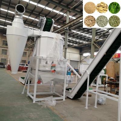 China Línea de producción de pellets para piensos para animales Alimentación de aves de corral Máquina de pelletización para producir pellets para piensos para animales en venta