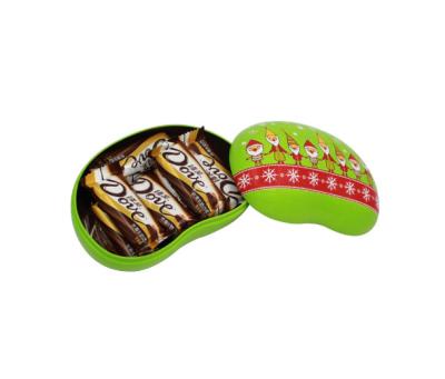 China Bean - Looking tin food containers Box , Clients' Artwork Can Be Printed On It for sale