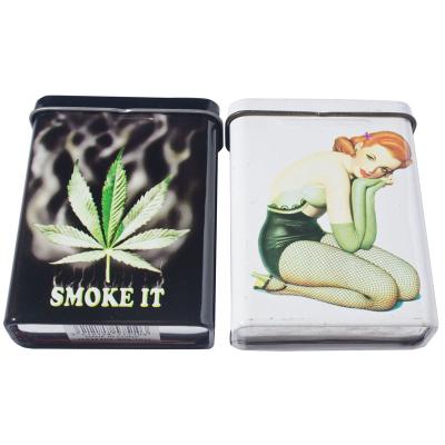 Chine Boîte de bidon de cigare de peinture/en métal de tabac avec la couverture, 70*27*90MM, boîte de bidon de Cigarrete à vendre