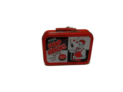 China Colorful Cartoon Metal Tin Lunch Box , 112 x 82 x 25mm Tin Storage Container for sale