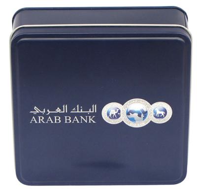 China Black Vanish Square Tin Box 0.20 - 0.40mm Small For Arab Bank for sale
