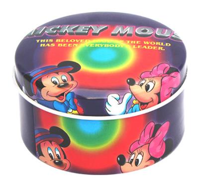 Chine Boîte vide de bidon de cadeau de Mickey Mouse, boîte en fer blanc de Disney pour l'emballage de cadeau avec le couvercle à vendre