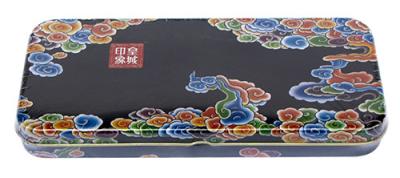 China Caja de encargo con la impresión de CMYK, caja de la lata del lápiz de lápiz colorida del metal en venta