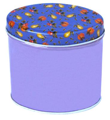 China Circular Tin Storage Containers , 0.23Thickness Cylindrical Metal Case for sale