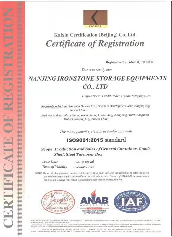 ISO9001 - Ironstone-Meca Industry