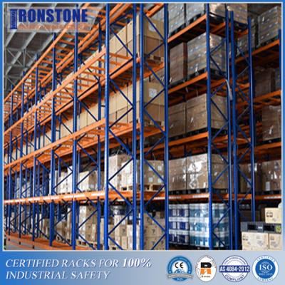 China Compact VNA Pallet Racking System With Excellent Cubic Area Utilization for sale