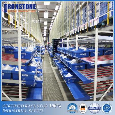 China Heavy Duty Pallet Racking Carton Flow System For Box Crates Overturn Storage for sale