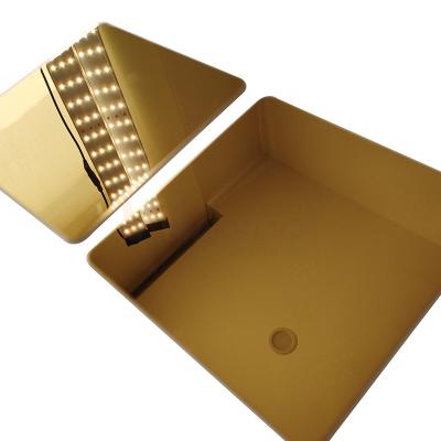 China SS 201 Titanium Gold 8k No 8 Mirror Finish Stainless Steel Sheet for sale