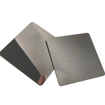 China 4x8 Super Mirror Stainless Steel Sheet SUS 201 304 316 Grey Color Cold Rolled Sheet for sale