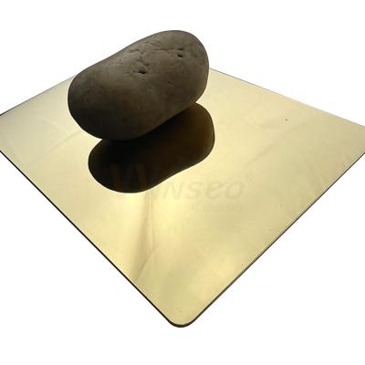 China revestimento de aço inoxidável do ouro do titânio da folha 316 do espelho super de 1250mm à venda