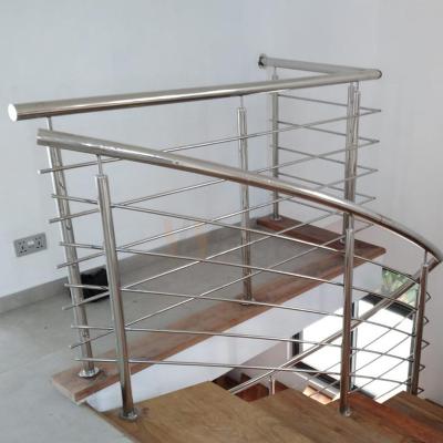 China Indoor Decoration 201 304 316 Stainless Steel Stair Railing Inox Stairs for sale