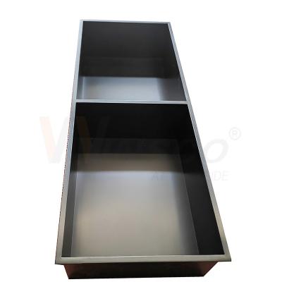 China Hairline Finished Stainless Steel Metal Fabrication Black Titanium Hand Wash Tray for sale
