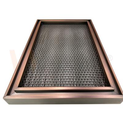 China El llano moderno del diseño del metal teje la capa de acero inoxidable de la malla de alambre 0.5mm-8m m PVD en venta