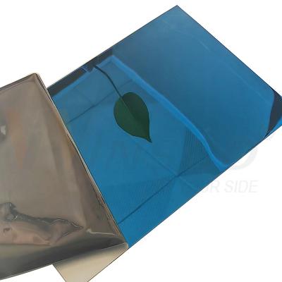 China SS 201 Chapa de aço inoxidável laminada a frio 1,2 mm 1,5 mm Safira azul Espelho acabado à venda