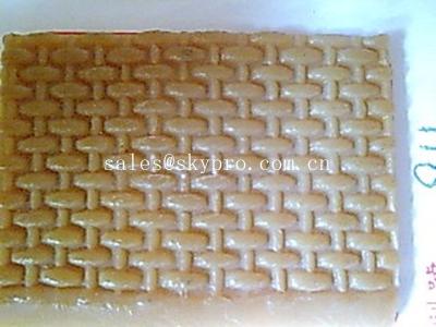 Chine Semelle naturelle durable de botte de crêpe/modèle en caoutchouc unique de tapis de roseau feuille de chaussure à vendre