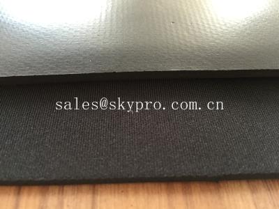 China Latex foam neoprene rubber sheet roll laminated with nylon or polyster fabric for sale