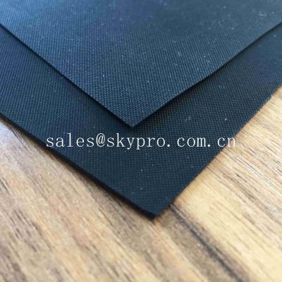 China Anti - Aging Black Smooth Rubberized Cloth Waterproof Rubber Fabric for Boat Raincoat for sale