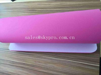 中国 5mmのピンクのハイテクの滑らかな練習のマット注文スクリーンの印刷のヨガのマット 販売のため