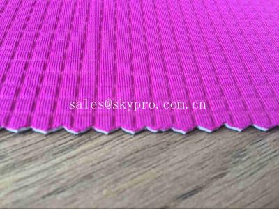 China 3mm Fuchsia Lycra Coating Neoprene Fabric Roll free sample , 1mm-50mm Thickness for sale
