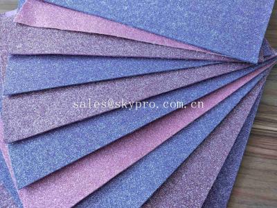 China Good Looking Purple EVA Foam Glitter Sheets For Toys / Decoration , No Woven Materials for sale