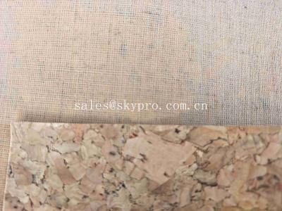 China Upholstery Eco - Friendly Leather Cork Rubber Sheets Decorative Cork Boards for sale