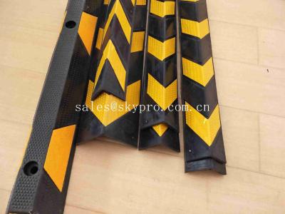 China Reflective Rubber Parking Right Angle Corner Bumper Protector Guard Garage Wall Protector for sale