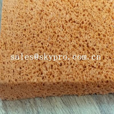 China Low hardness silicone foam sponge / open cell silicone rubber sponge foam for sale