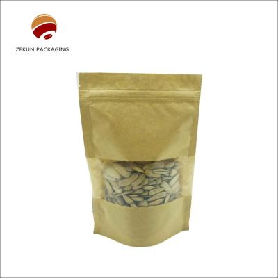 China Custom Printed Kraft Paper Bags with Shiny Finish Gravure Print Various Sizes / Colors for sale