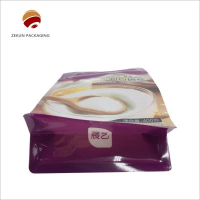 China Customized Food Grade Flat Bottom Bag CMYK/PANTON Gravure Printed for sale