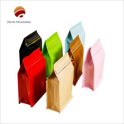 China Customization Heat Sealable Flat Bottom Gusset Bags Tear Resistance for sale