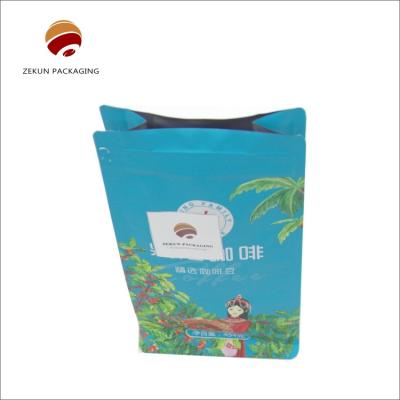 China Durable Food Grade Flat Bottom Stand Up Pouch OEM / ODM Available for sale
