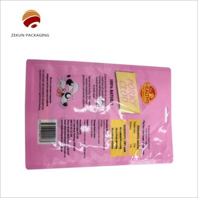 China Custom Made Logo Printed Food Flat Bottom Bag  Moisture Resistance for sale