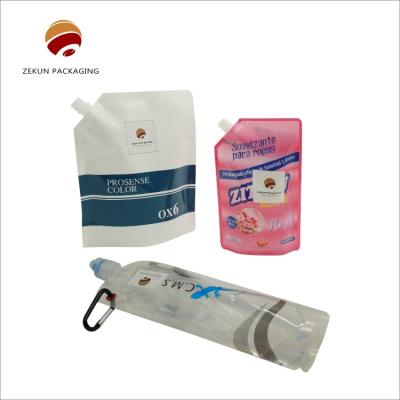 China Colorful PET Spouted Stand Up Barrier Pouches With Custom Logo for sale
