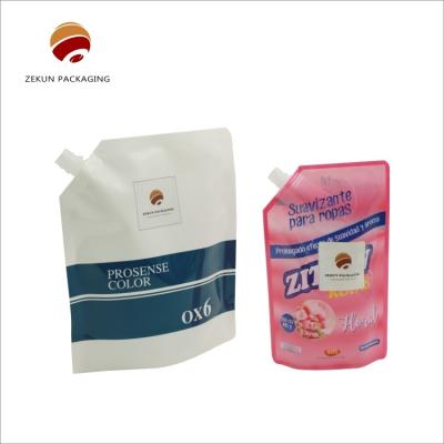 China Personalized Eco Friendly Stand Up Spout Bag Custom Logo CMYK Colors for sale