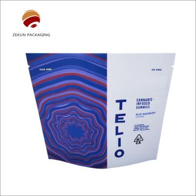China Various Styles Flexible Laminated Pouches Flat Bottom Food Packaging for sale