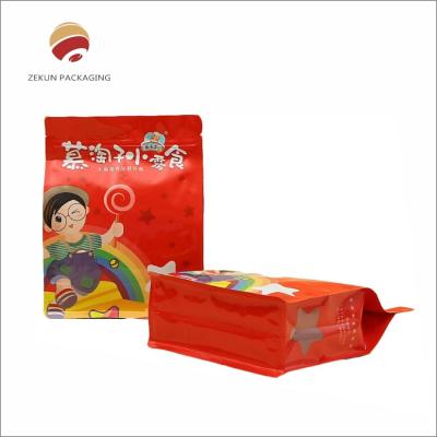 China Gravure Printing Aluminum Foil Snack Packaging Bag Moisture Proof Design for sale