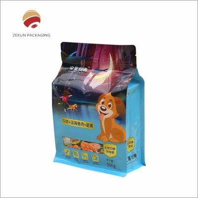 China Customizable Animal Feed Packaging Bags with Zipper Top Moisture Proof Design Vibrant Printing for sale
