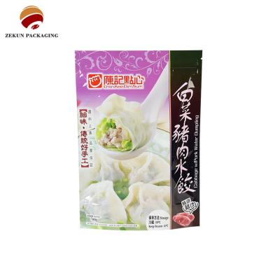 China Customization PET/AL/PE Food Packaging Bag Zip Lock Design CMYK Colors for sale