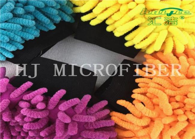 Colorful Useful Microfiber Big Chenille Fabric Used In Bath Mat Or Car Cleaning Wash Mitt