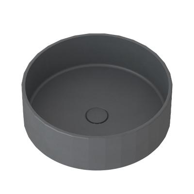 China Matte Finish 1 Basin Cement Sink With Center Drain Location for sale