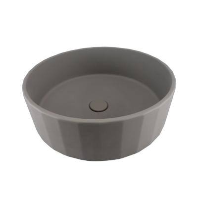 China Taupe Clay 17'' Modern Medium Wash Basin For Home Commercial en venta
